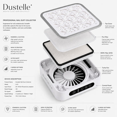 DUSTELLE NAIL DUST COLLECTOR